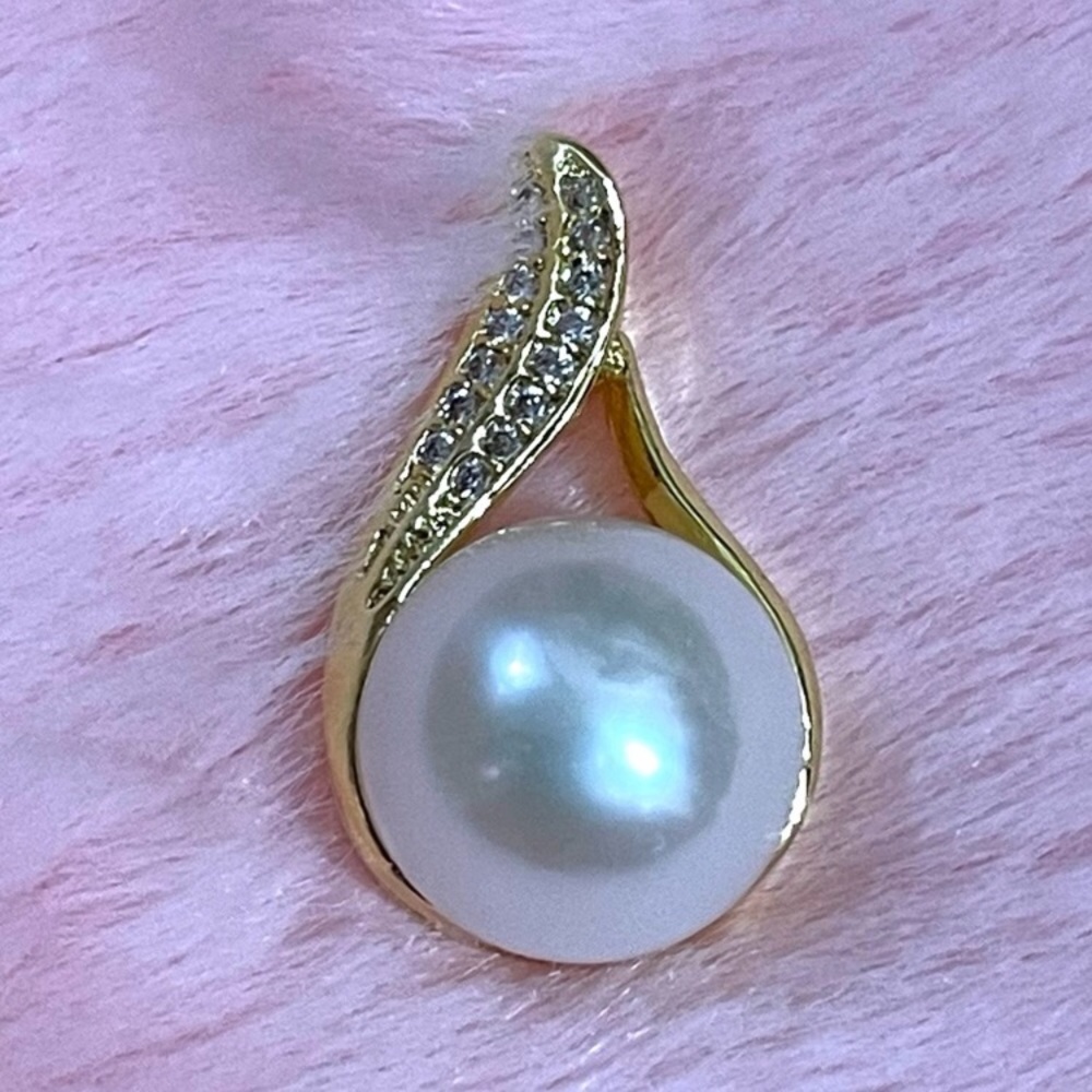 Gorgeous Genuine Akoya Pearl Pendant Necklace 10-11 mm - Picture 1 of 1